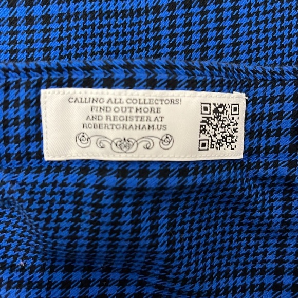 Robert‎ Graham Blue Plaid Long Sleeve Button Down - Picture 6 of 8